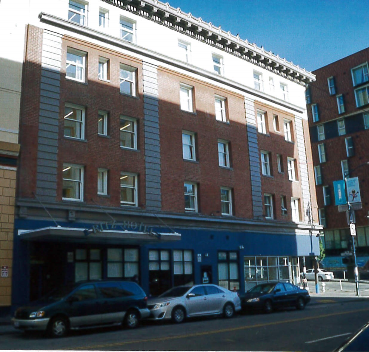 Eddy Street side view or restored facade 